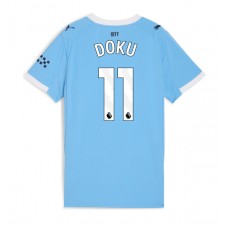 Manchester City Jeremy Doku #11 Hjemmedrakt Kvinner 2025-26 Kortermet